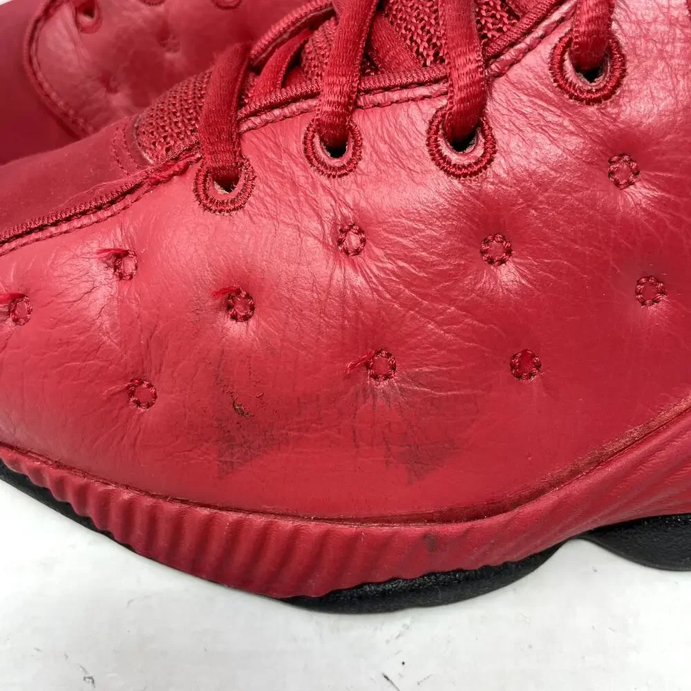 Jordan Red Leather Jumpman II Mid Gym Basketball Shoes Mens Size 8 2015